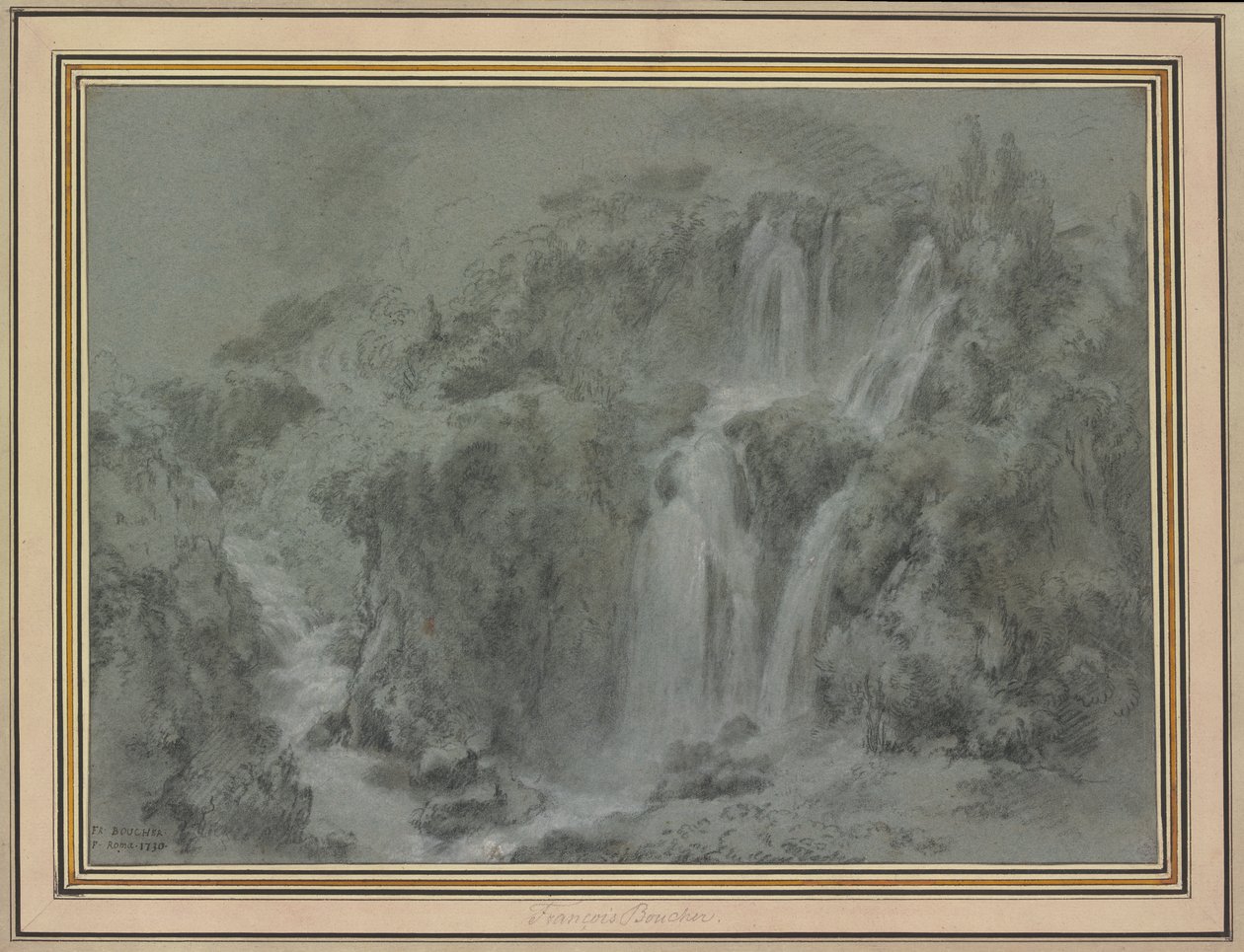 Vandfaldene i Tivoli af François Boucher
