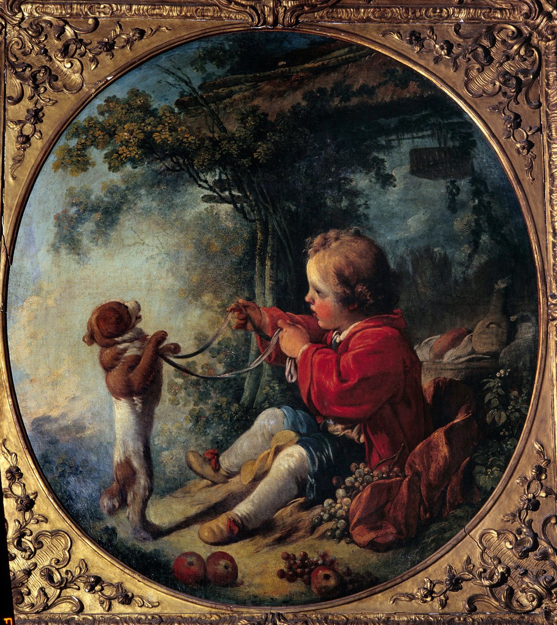 Videnskabshunden Maleri af Francois Boucher (1703-1770) Choletn Museum of Art and History fra det 18. århundrede af François Boucher