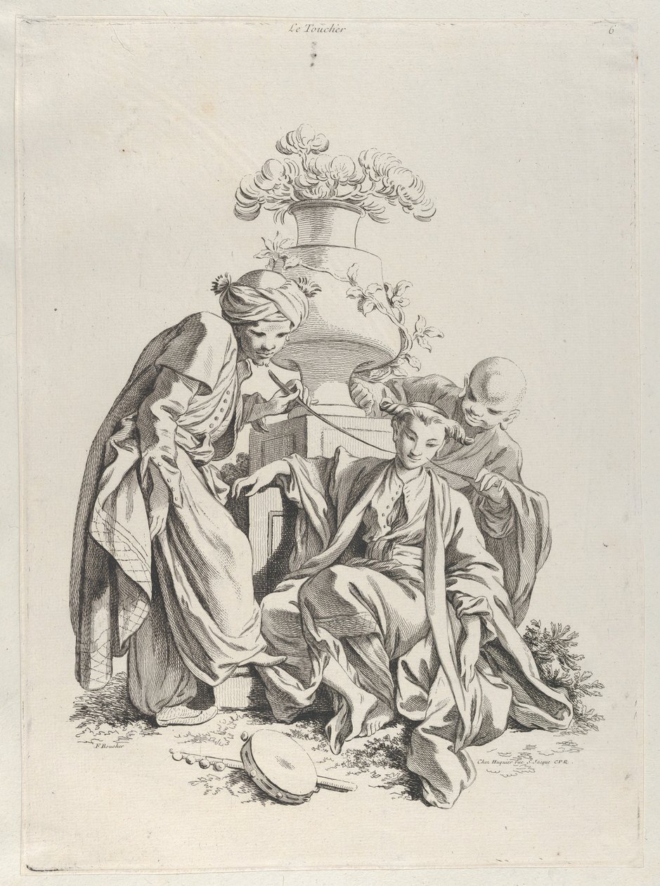 Berøring, fra »De fem sanser« af François Boucher
