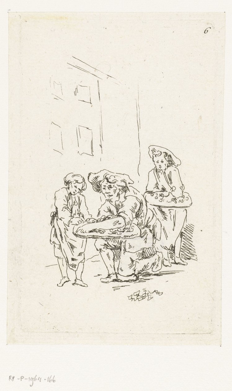 To gadesælgere af François Boucher