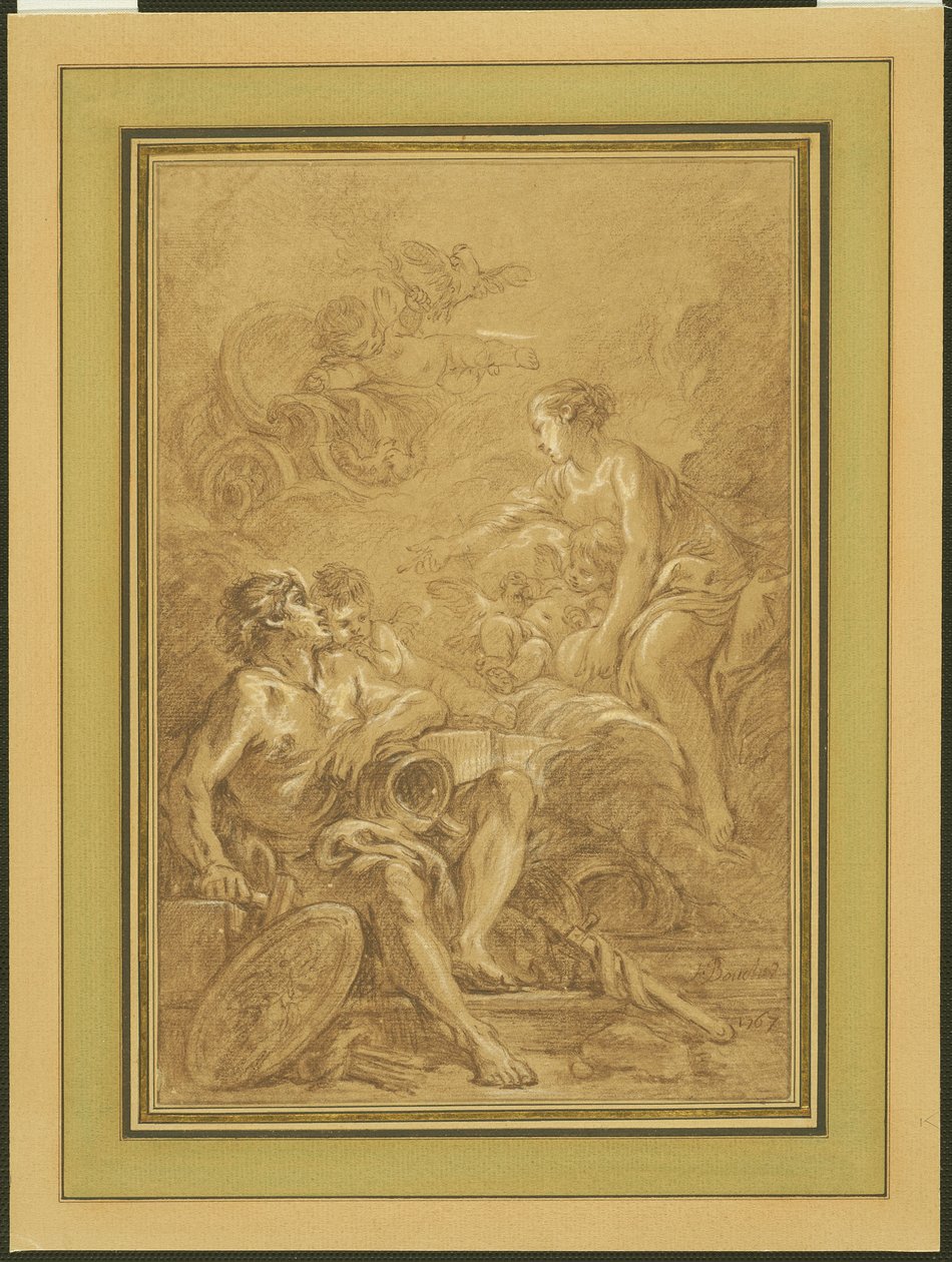 Venus befaler Vulcan at lave våben til Aeneas af François Boucher