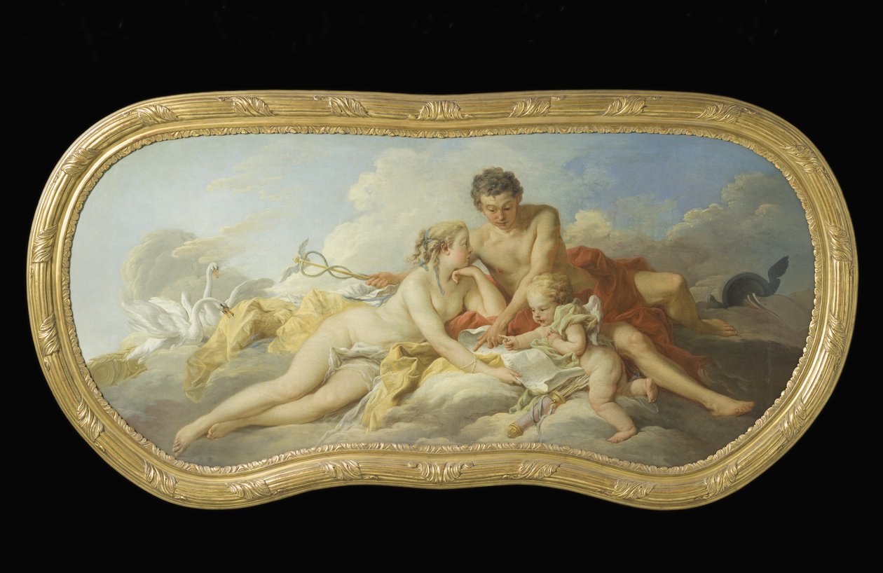 Venus og Merkur underviser Amor af François Boucher
