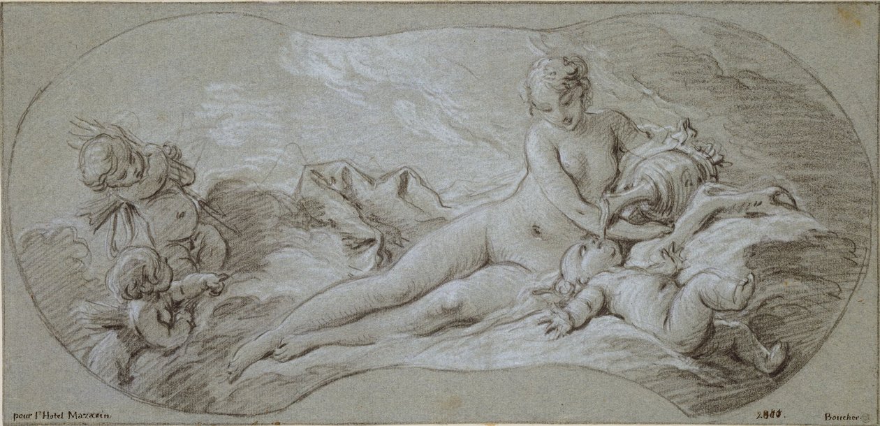 Venus beruser Amor med nektar af François Boucher