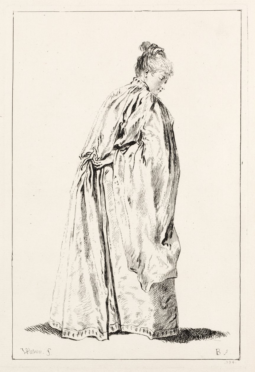 Kvinde stående af François Boucher