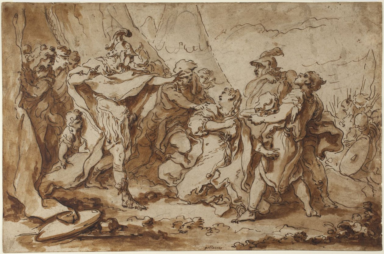 Kvinder og soldater af François Boucher
