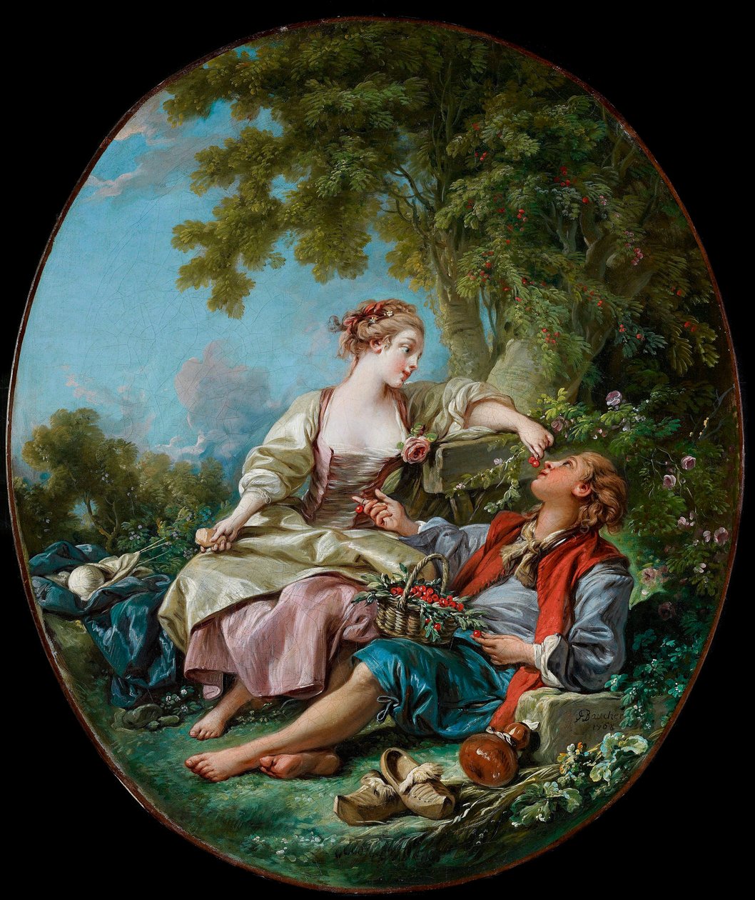 ""Træsskoene"" Maleri af Francois Boucher (1703-1770) 1768 Art Gallery of Ontario, Toronto af François Boucher