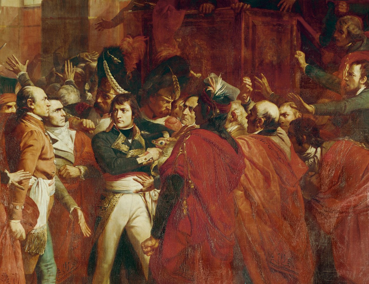 General Bonaparte ved Conseil des Cinq-cents i St... af Francois Bouchot
