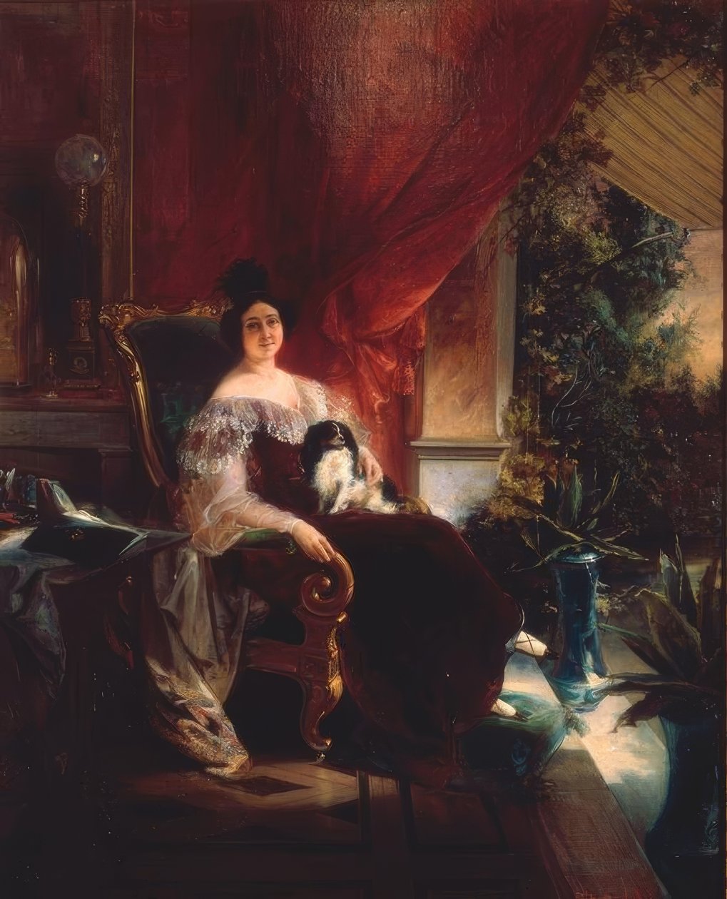 Madame de Gama-Axe af Francois Bouchot