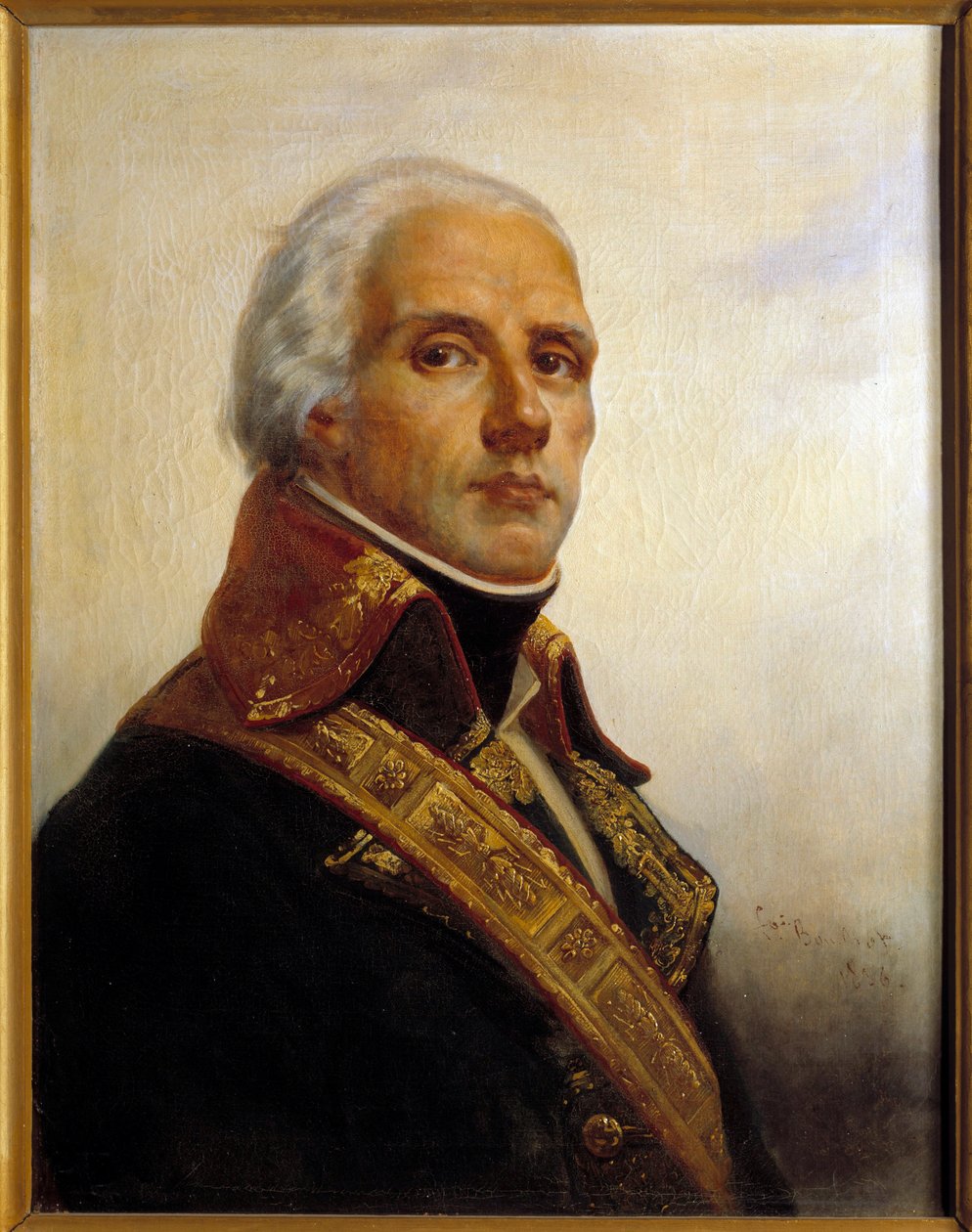 Portræt af Joseph Christophe Coquille Dugommier (1736-1794) Maleri af Francois Bouchot (1800-1842) 1836 Søn. 0,72 x 0,55 m af Francois Bouchot