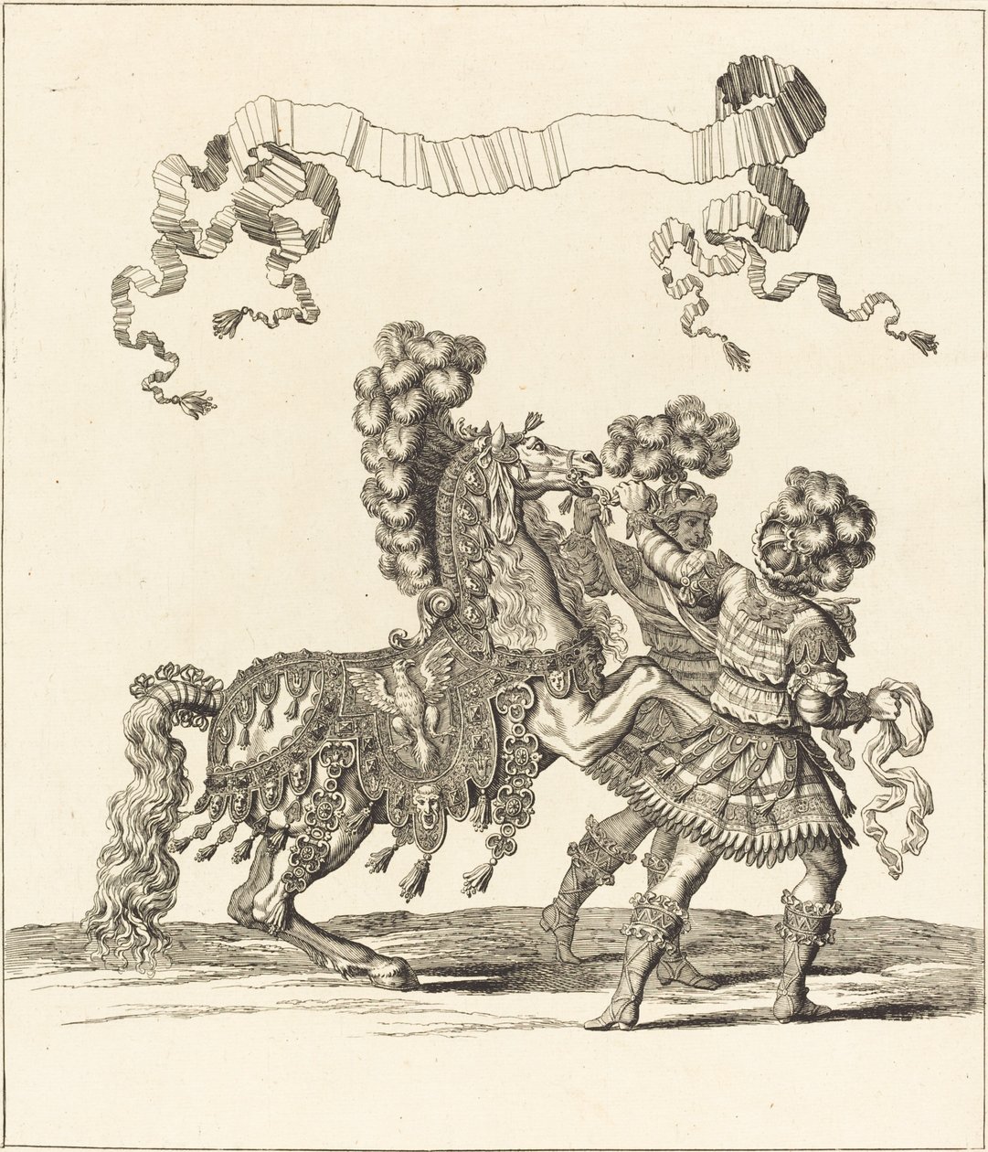 Hovedhest og romerske grooms af Francois Chauveau