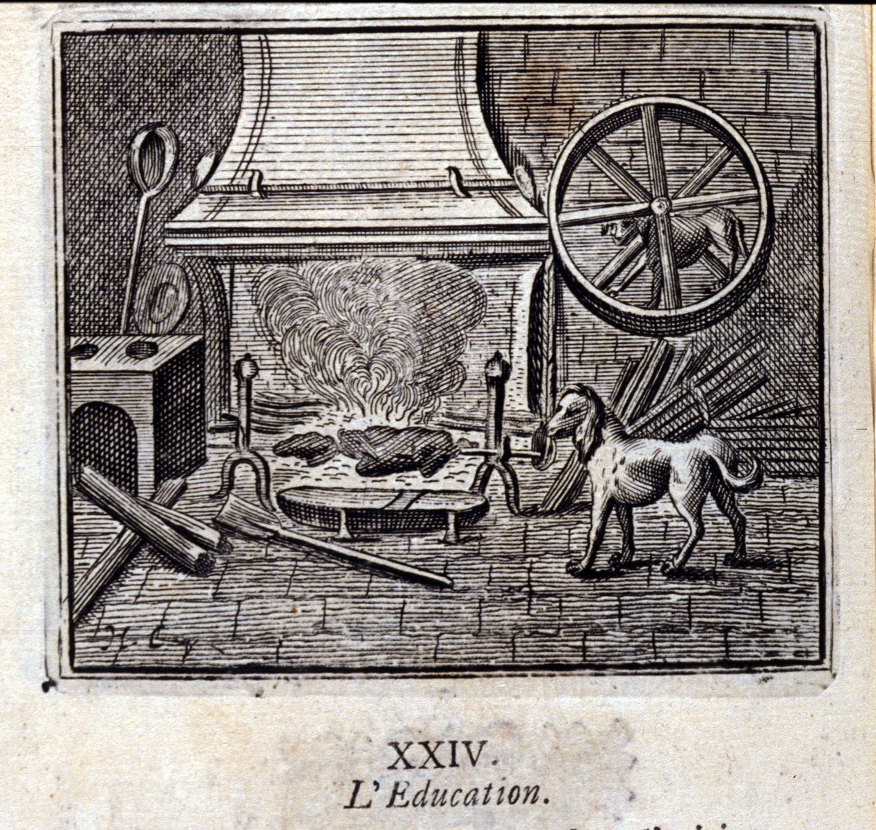 Uddannelse. Fabler af Jean de La Fontaine (1621-95). Illustration af Francois Chauveau (1613-1676). Udgave af 1728. af Francois Chauveau