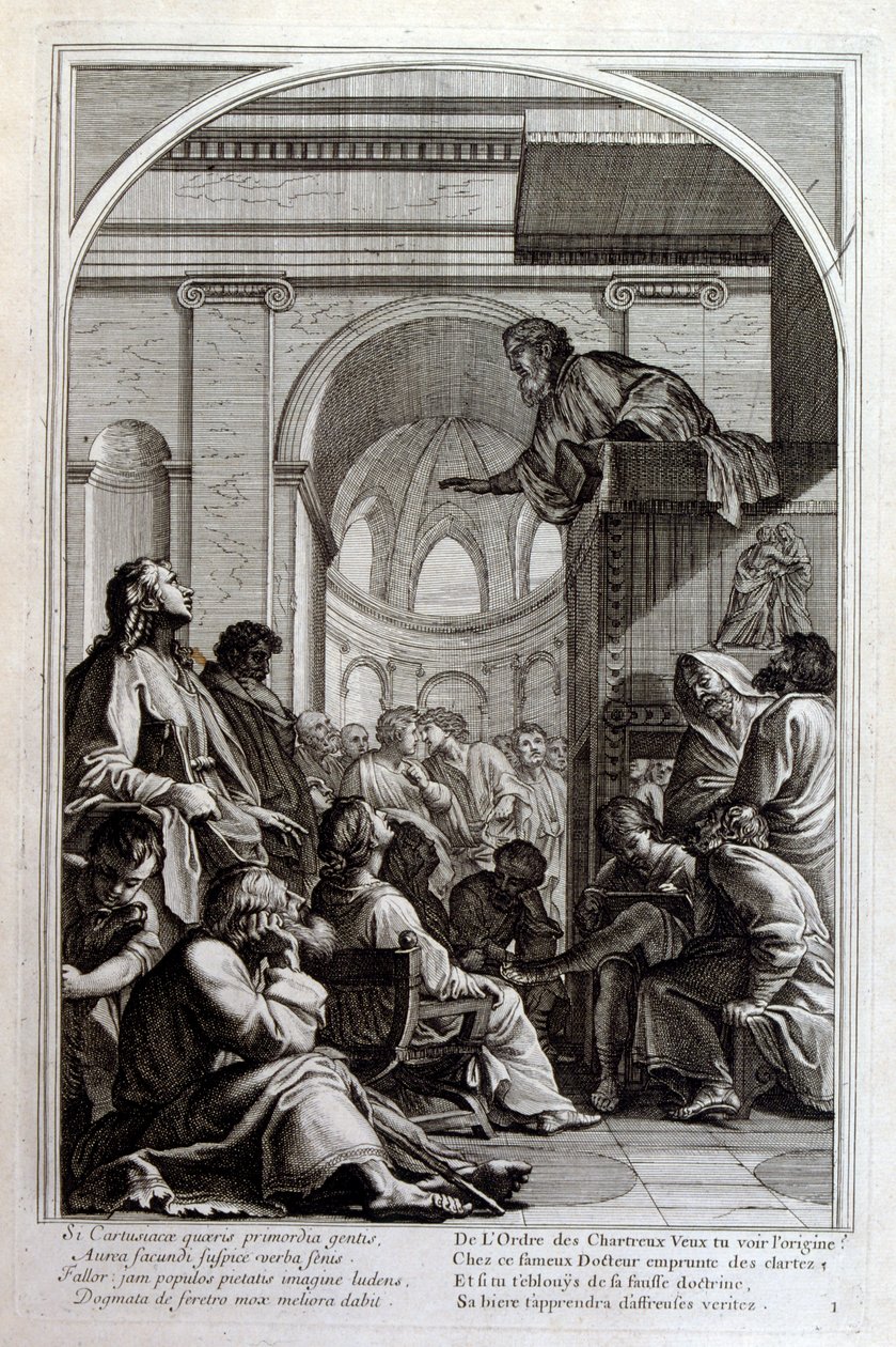 Gravering af Francois Chauveau 1680 