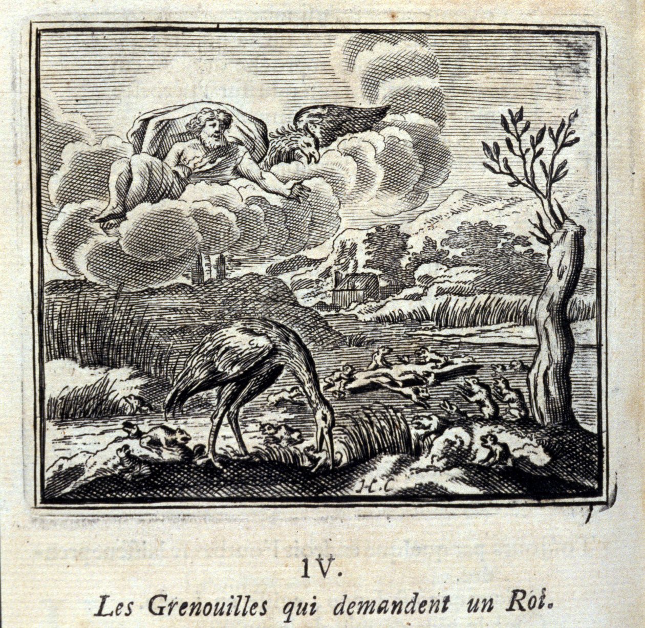 Fabler af Jean de La Fontaine (1621-95). Illustration af François Chauveau (1613-1676). Udgave af 1728. af Francois Chauveau