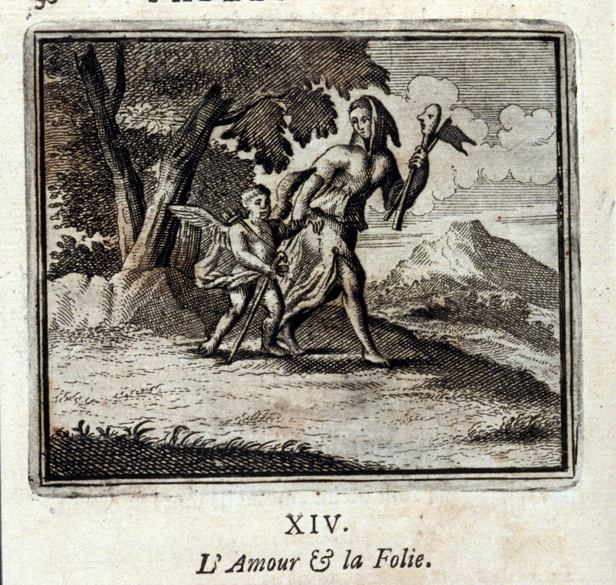 Kærlighed og galskab. Fabler af Jean de La Fontaine (1621-95). Illustrationer af François Chauveau (1613-1676). Udgave fra 1728. af Francois Chauveau