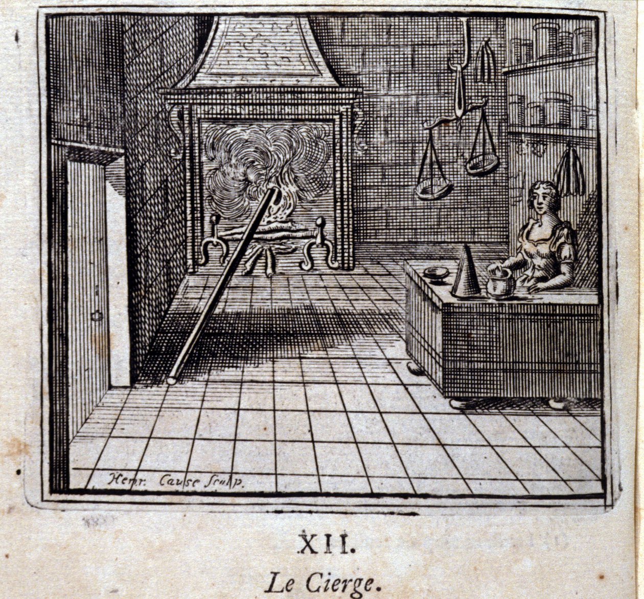 Lyset. Fabler af Jean de La Fontaine (1621-95). Illustration af Francois Chauveau (1613-1676). Udgave af 1728. af Francois Chauveau