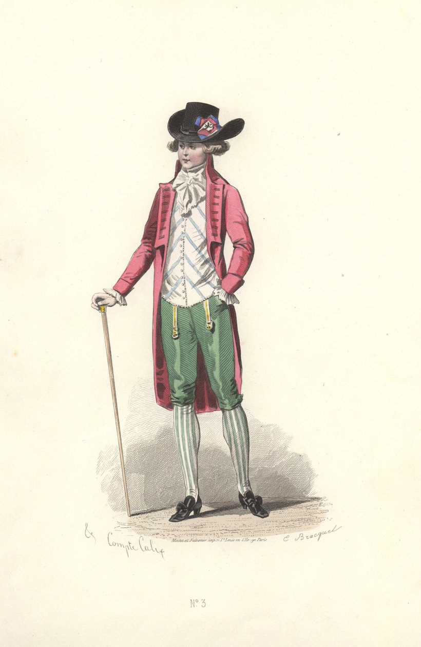 Dandy, æra af Marie Antoinette. af Francois Claudius Compte Calix