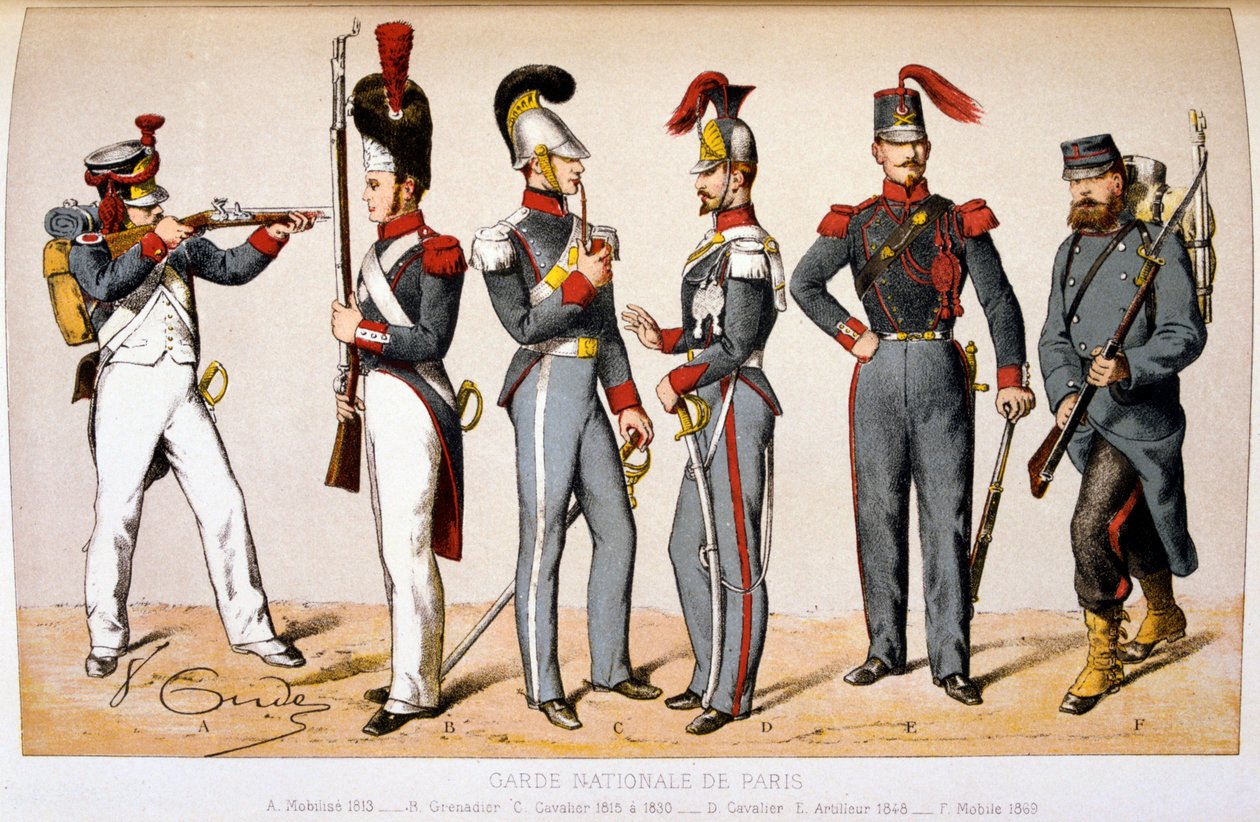 Paris Nationalgarde af Francois Cudet