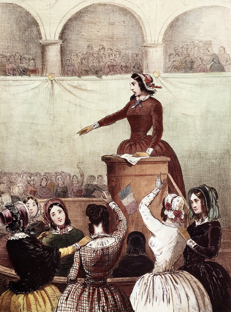 Kvindeklub - 1848 - Kvindeklub af Francois Desire Gosselin