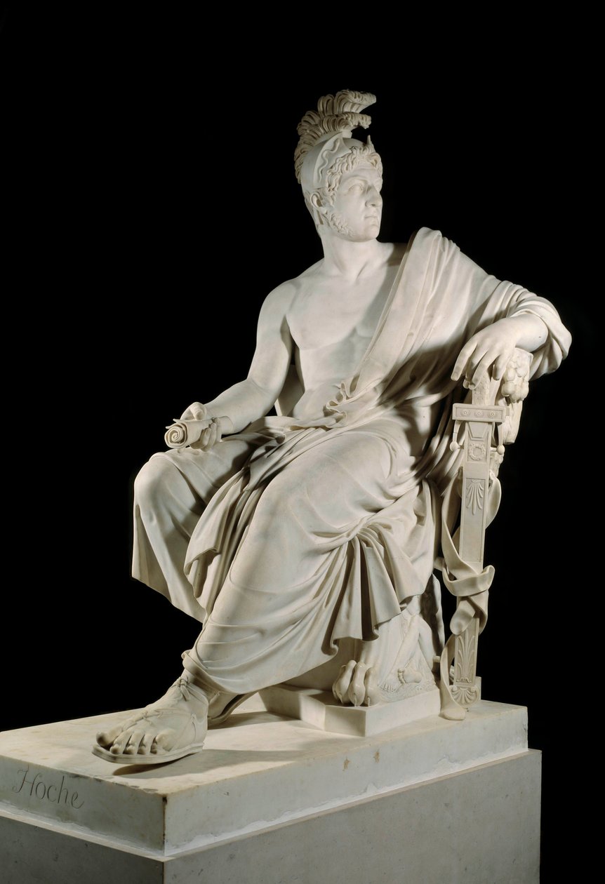 Portræt af Lazare Louis Hoche (1768-1797), fransk revolutionsgeneral. Skulptur af Francois Dominique Aime Milhomme (1758-1823) Søn. 1,90 m Versailles, slotsmuseum af Francois Dominique Aime Milhomme