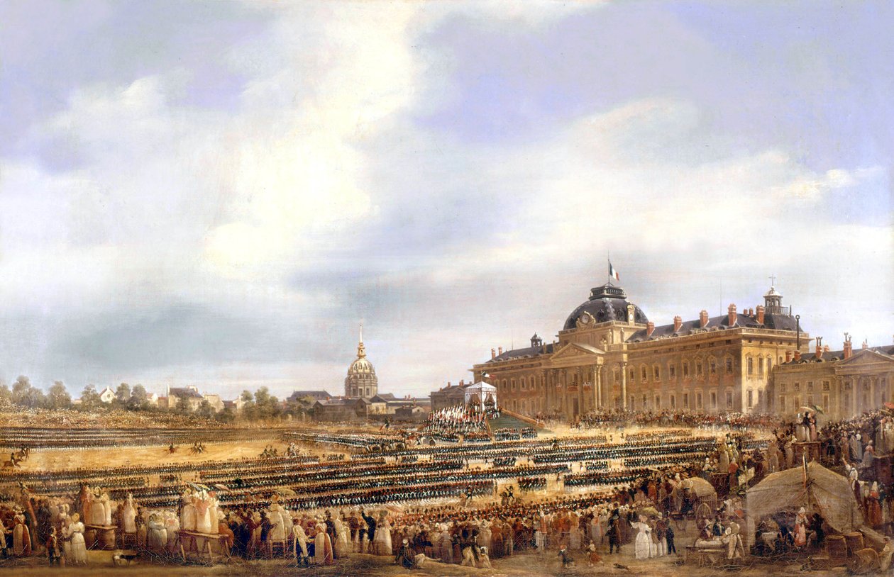Louis Philippe giver flag til nationalgarden i Paris den 29. august af Francois Dubois
