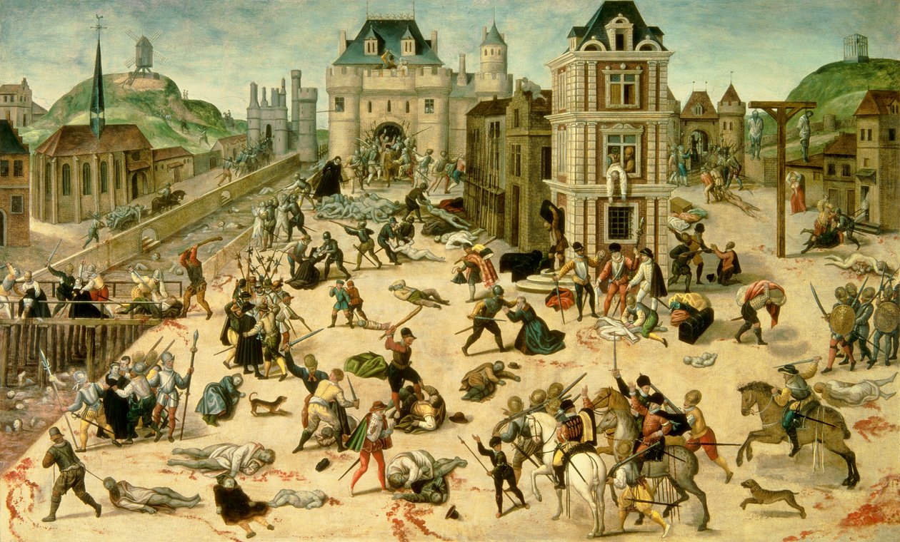 Massakren i Saint Barthelemy den 24. august af Francois Dubois