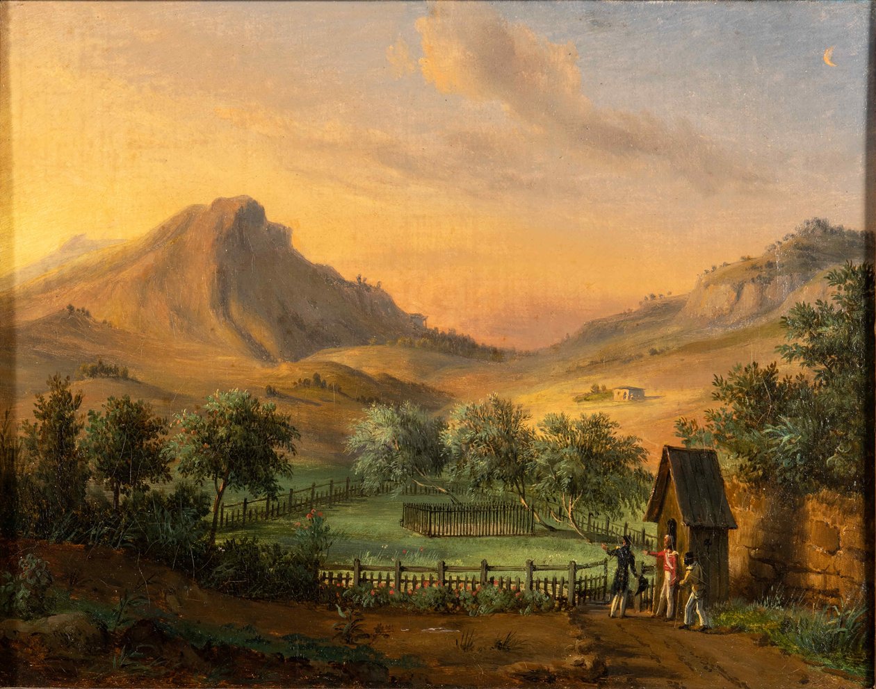Napoleons grav på St Helena Island i Geranium-dalen. af Francois Edme Ricois