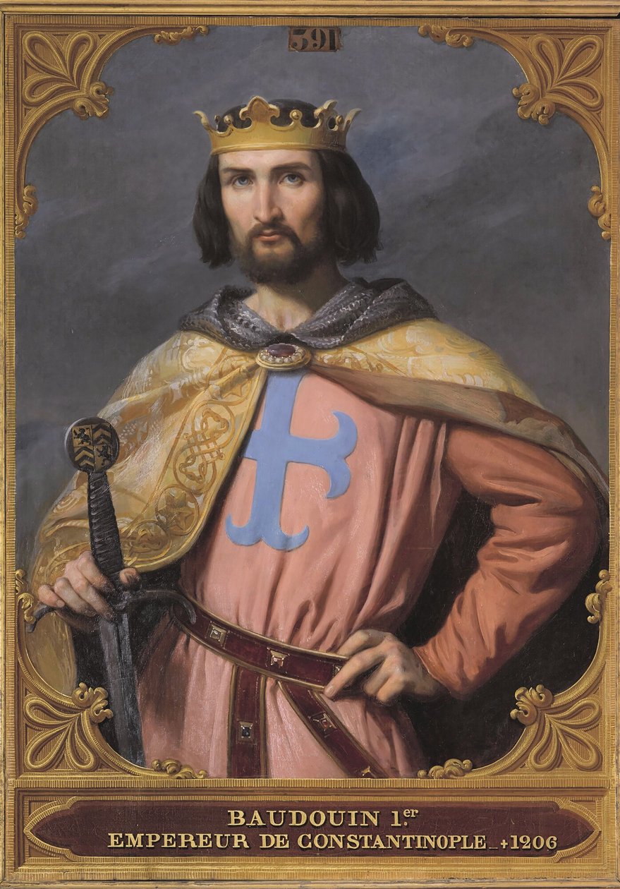 Baldwin I af Konstantinopel 1171-1205, 1845. af Francois Edouard Picot