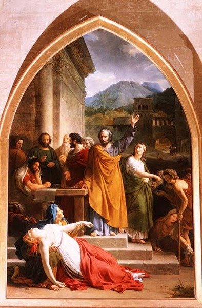 Safiras død af Francois Edouard Picot