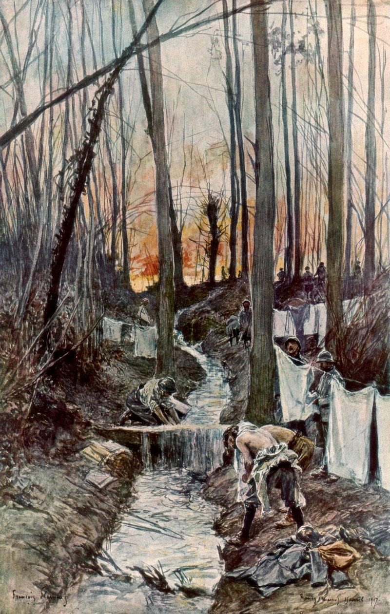 I skoven af Roucy Aisne, 15. april 1917, 1926. af Francois Flameng