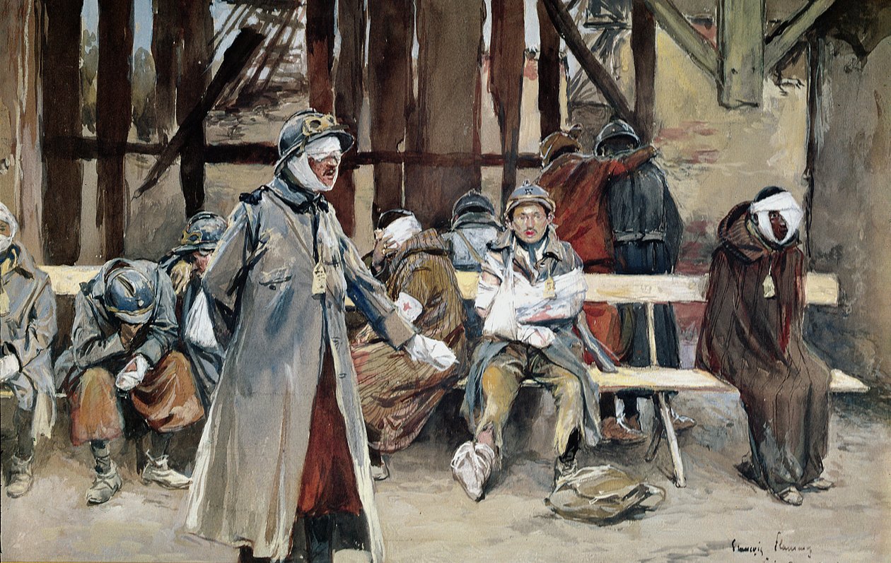 Landshospitalet, 1916 af Francois Flameng