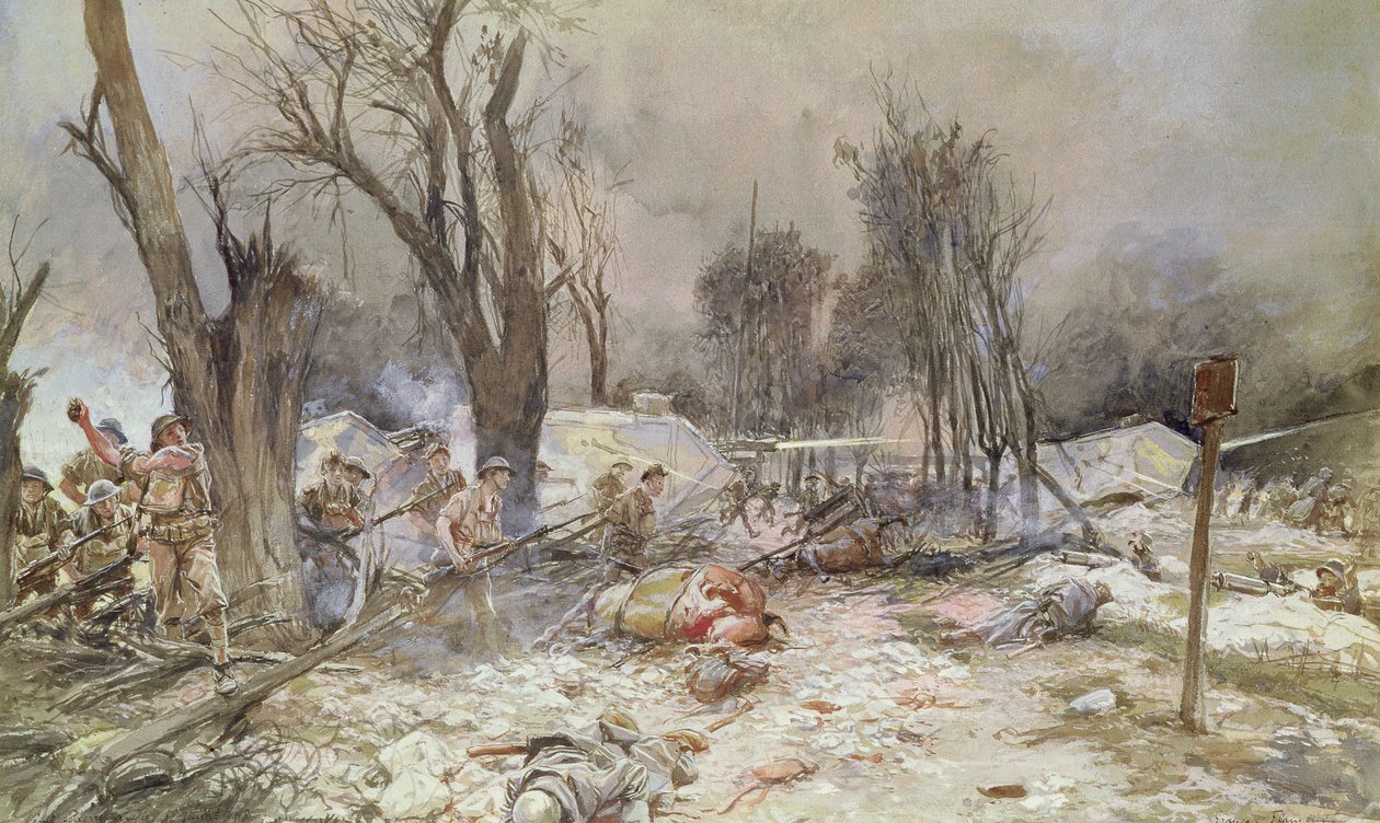 Offensiven ved Saint-Pierre-Aigle, juli 1918 af Francois Flameng