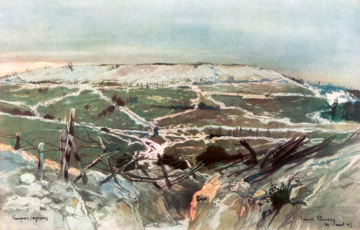 Vauquois, 29. august 1915, 1926. af Francois Flameng
