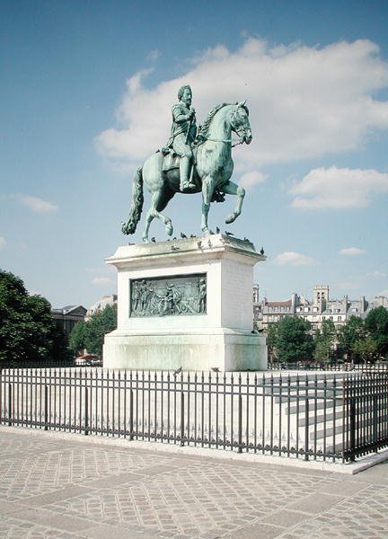 Rytterstatue af Henri IV (1553-1610) 1818 (bronze) af Francois Frederic Lemot