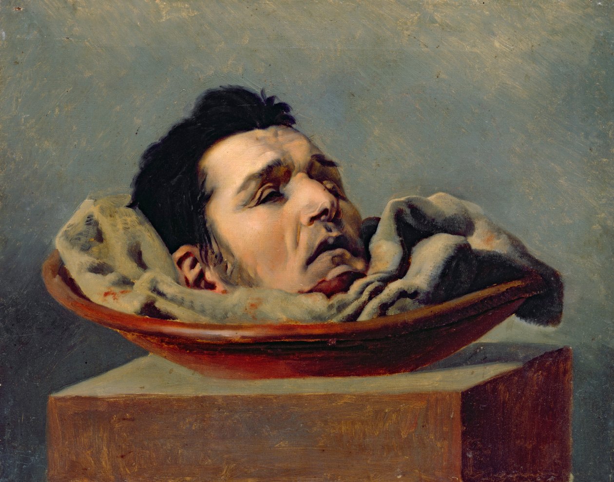 Guillotineret leder af et parmord henrettet i Puy i 1825 af Francois Gabriel de Becdelievre