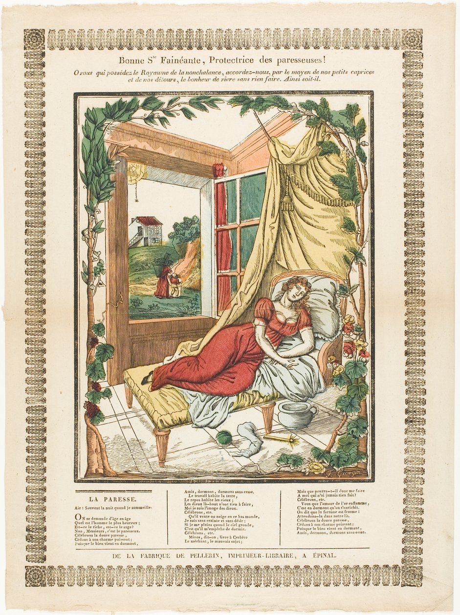 Bonne Ste Fainéante, Protectrice des paresseuses! af Francois Georgin
