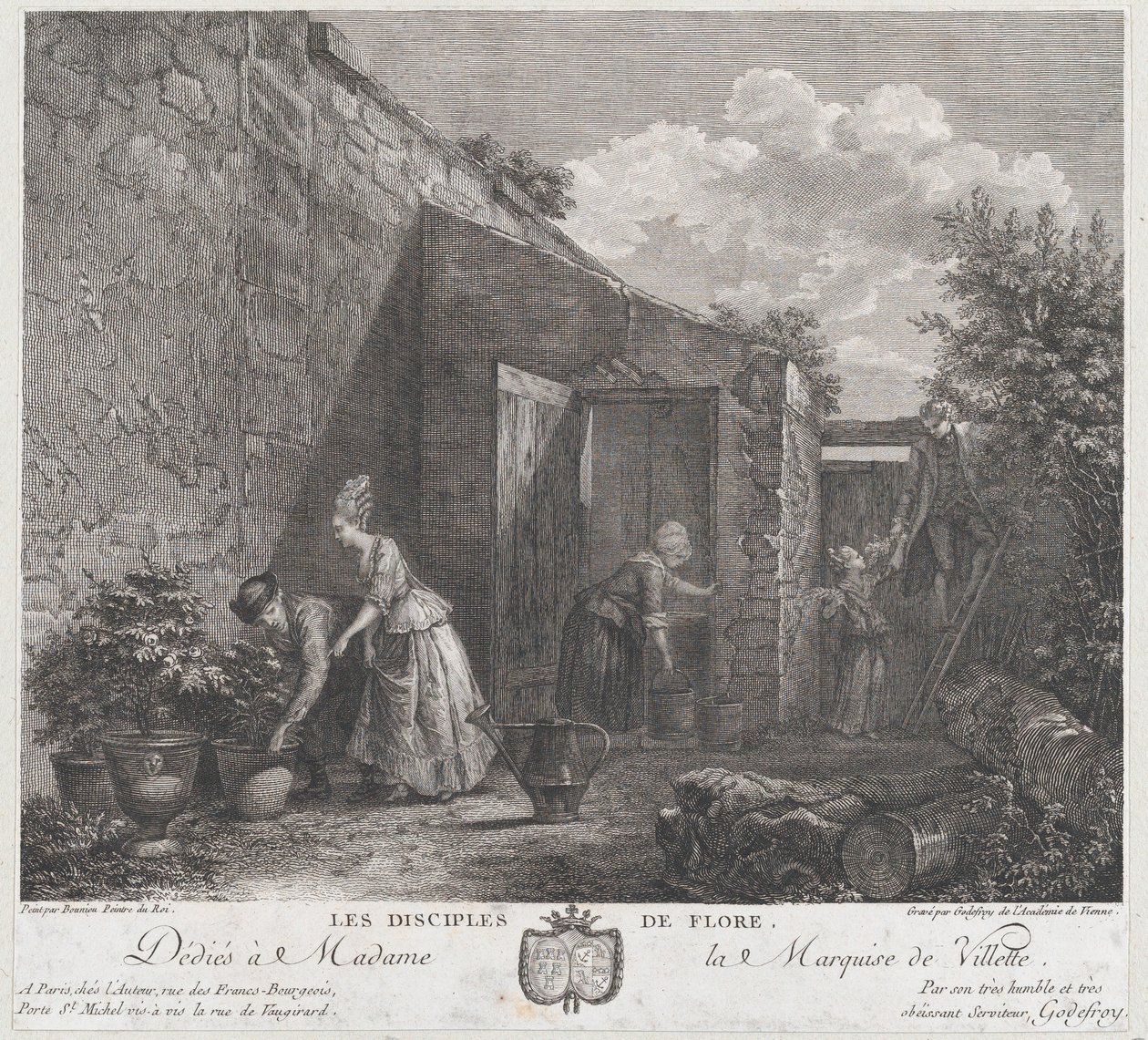 Floraens disciple, 1778. af Francois Godefroy