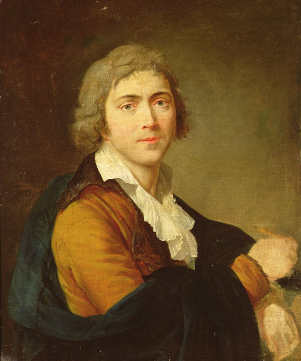 Selvportræt (olie på lærred) af Francois Guillaume Menageot