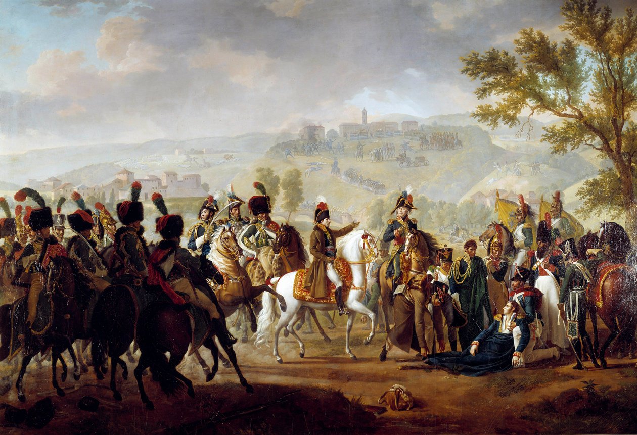 General Causses død i slaget ved Dego i nærværelse af Bonaparte 16. april af Francois Henri Mulard