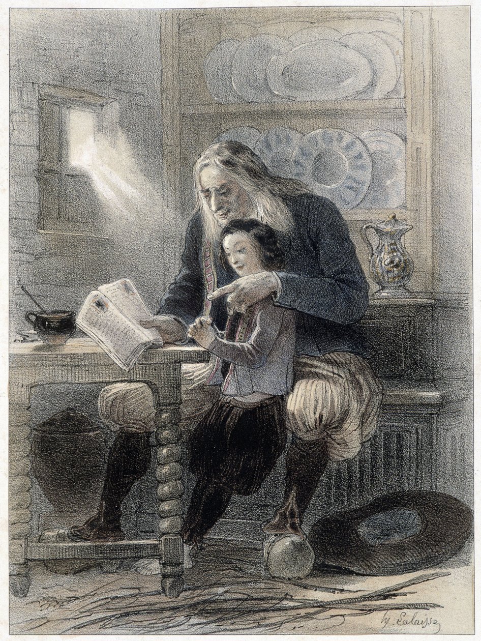 Manden fra Briec (Finistère) - i "" Armorican Gallery"" af Lalaisse og Benoit. af Francois Hippolyte Lalaisse