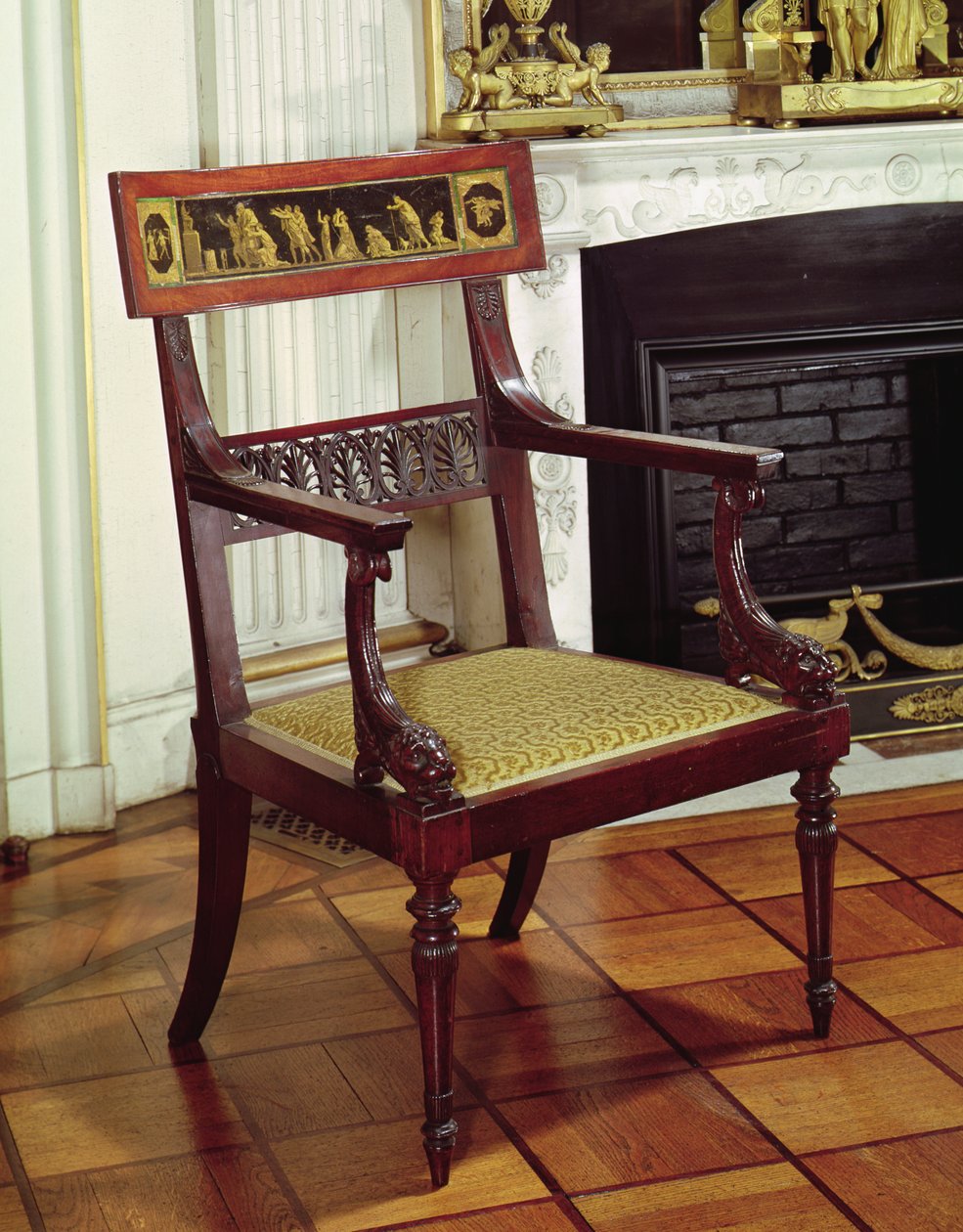 Lænestol, 1796-99 (træ) af Francois Honore Georges Jacob Desmalter