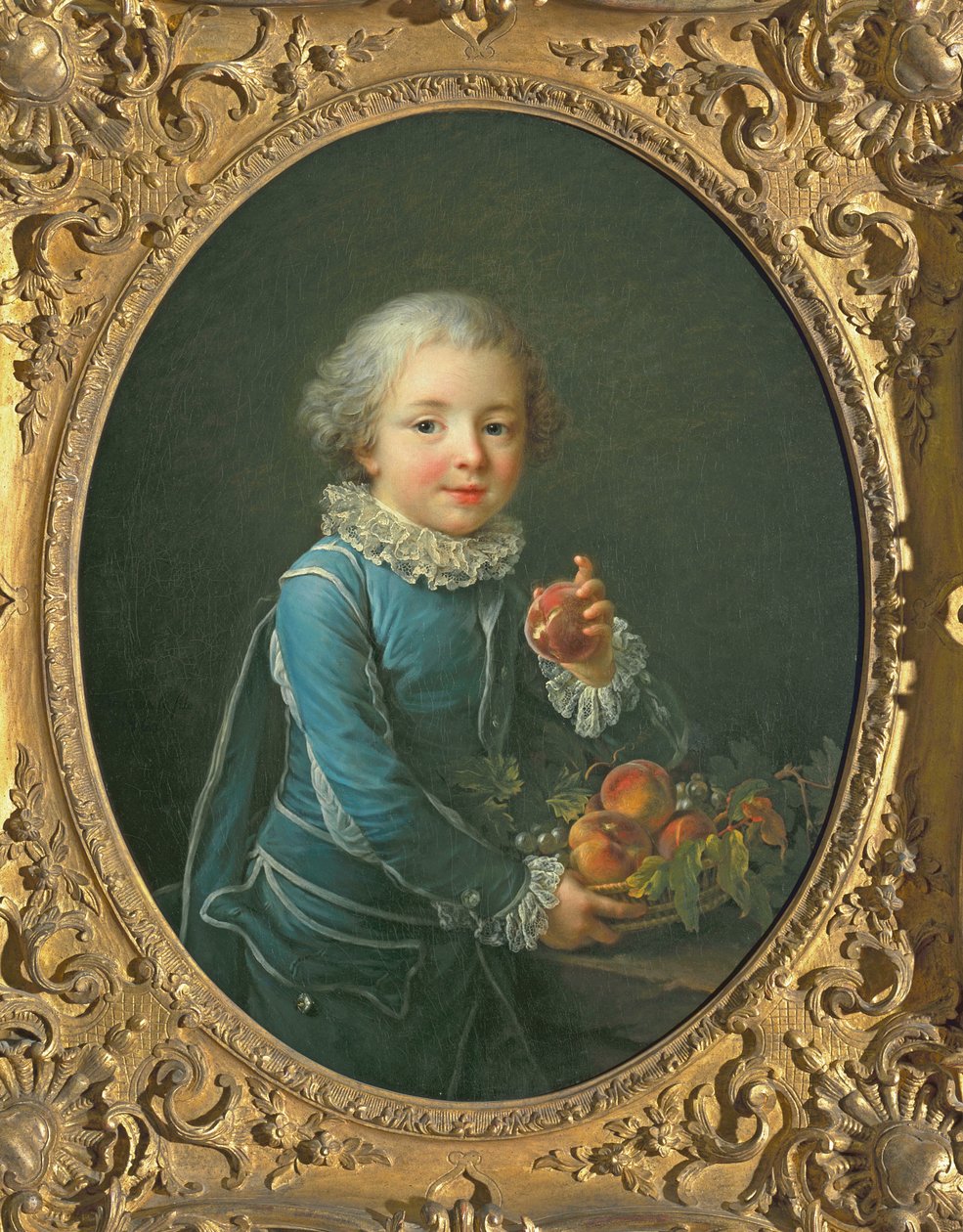 Dreng med ferskner, 1760 af Francois Hubert Drouais