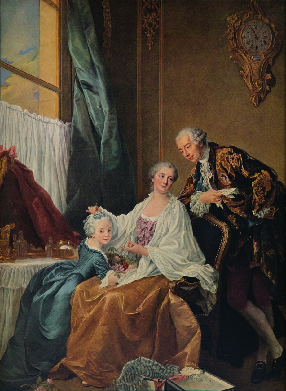 Familieportræt, 1756 af Francois Hubert Drouais