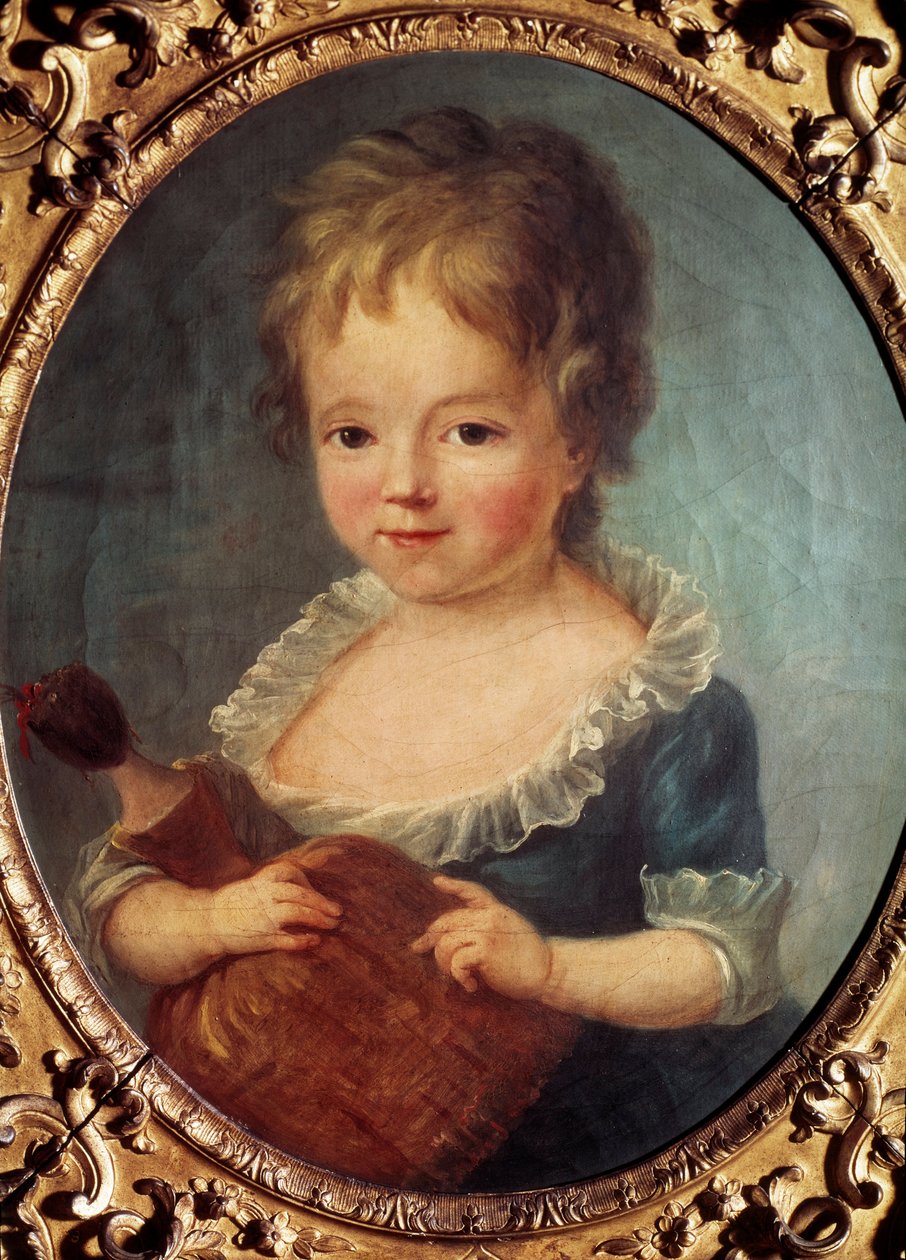 Fille a la poupee Maleri af Francois Hubert Drouais (1727-1775) 1700-tallet. Paris, Cognacq Jay Museum. af Francois Hubert Drouais