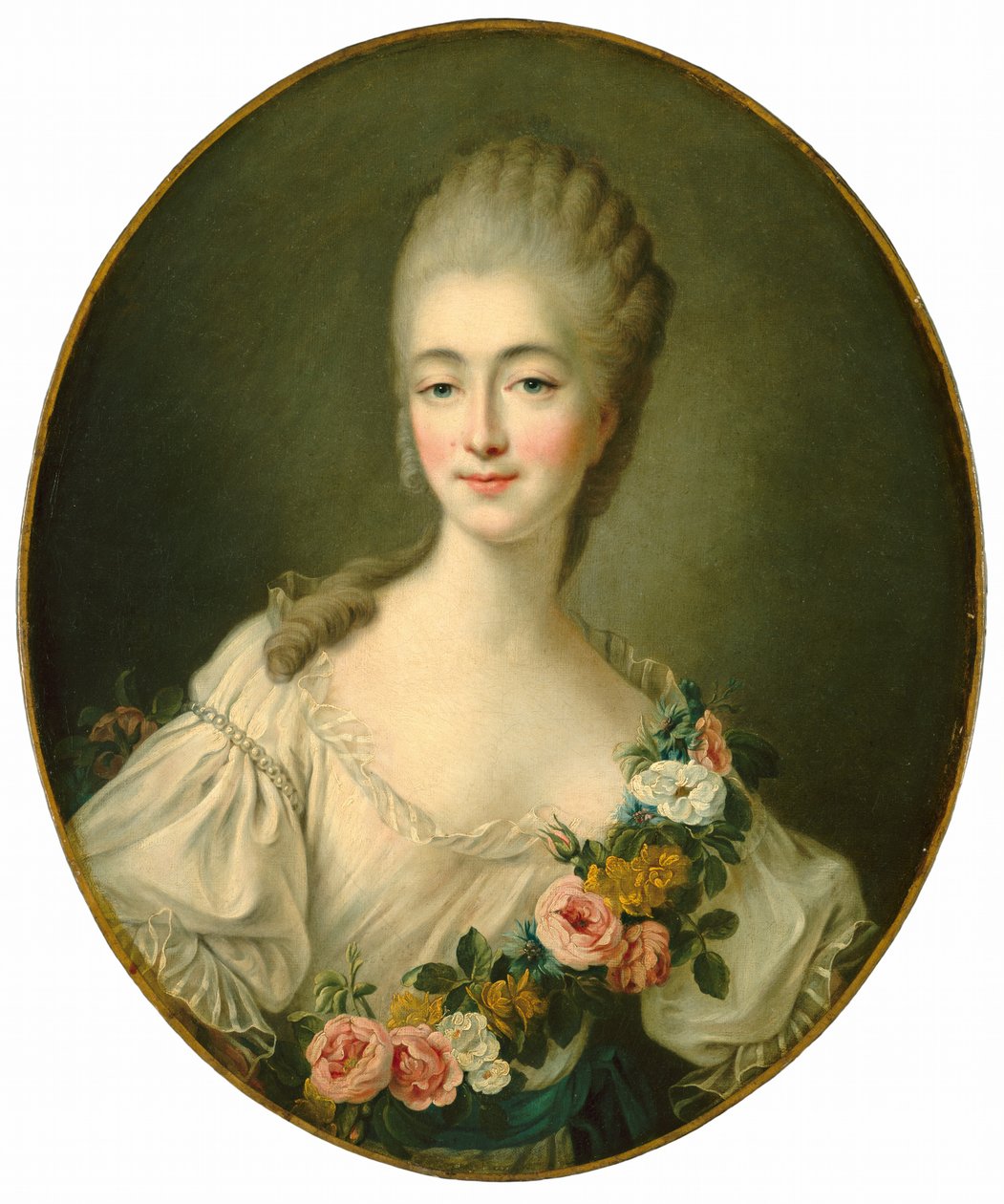 Jeanne Bécu, grevinde af Barry, ca. 17701774. af Francois Hubert Drouais