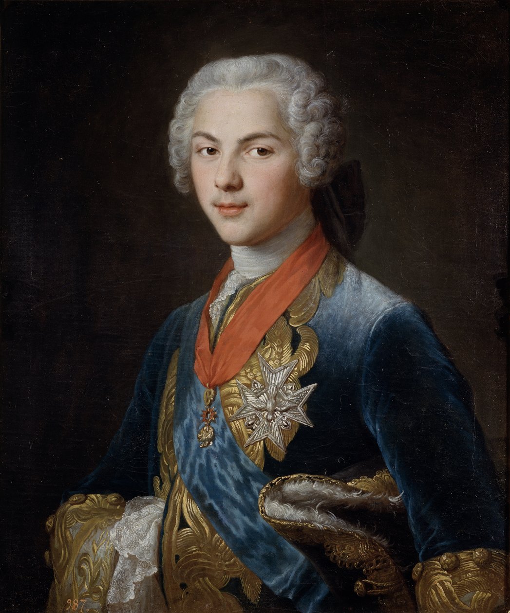 Louis, Dauphin af Frankrig 17291765, søn af kong Louis XV, ca. 1745 af Francois Hubert Drouais