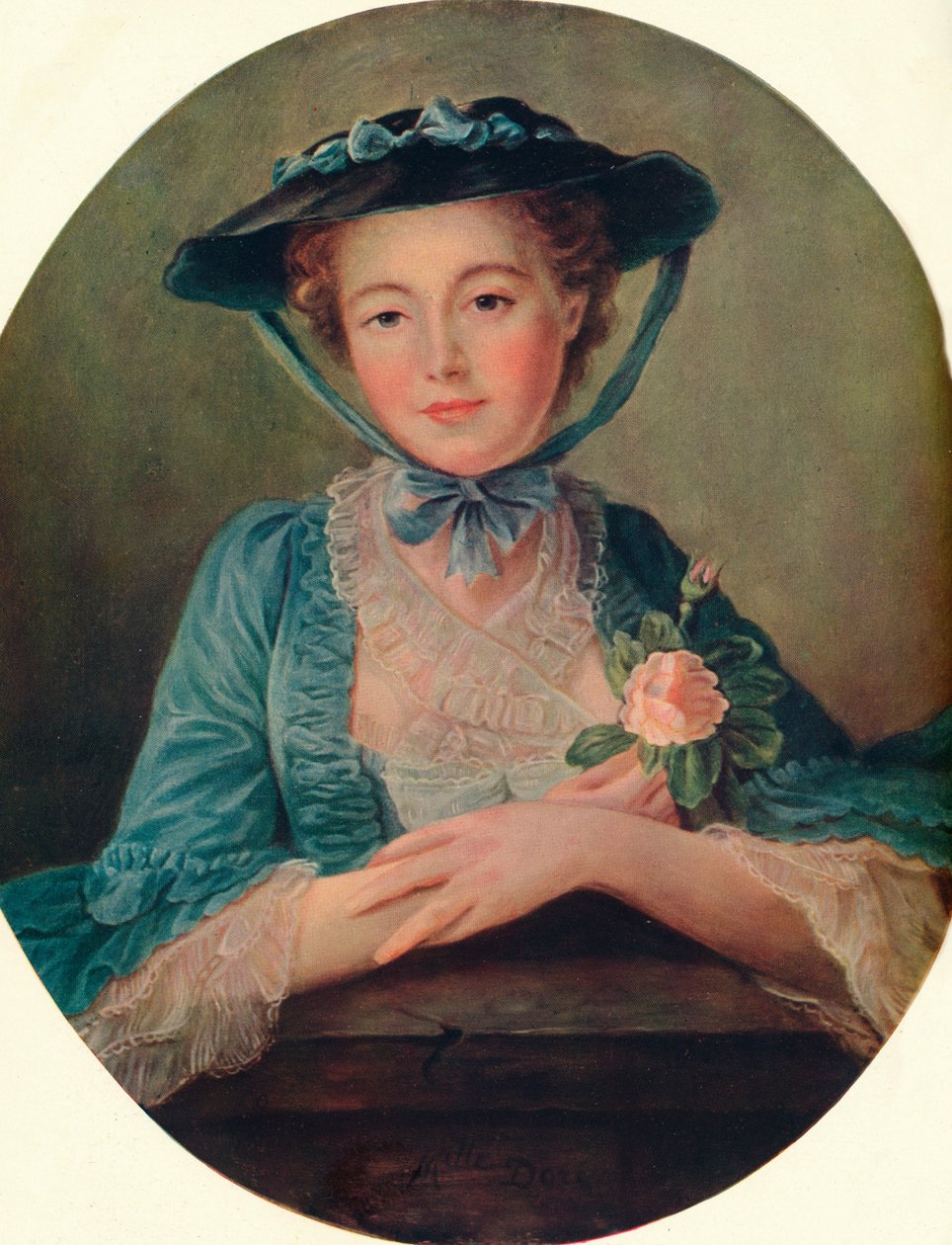 Frøken Doré - Fransk Skole, c1760, 1910 af Francois Hubert Drouais