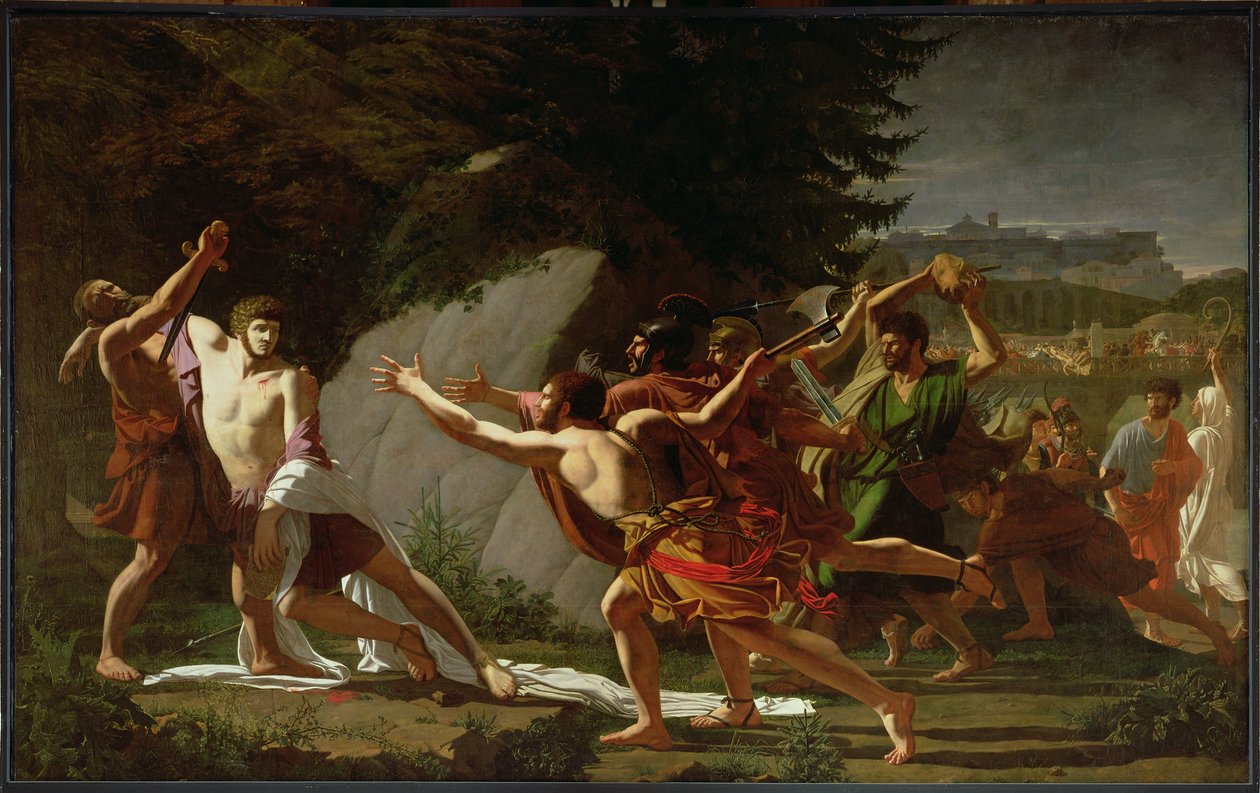 Caius Gracchus død (ca. 159-121 f.Kr.) 1792-97 af Francois Jean Baptiste Topino Lebrun