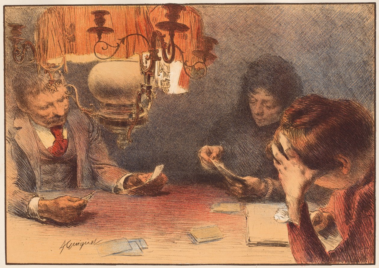 Lampen, 1899. af Francois Joseph Guiguet
