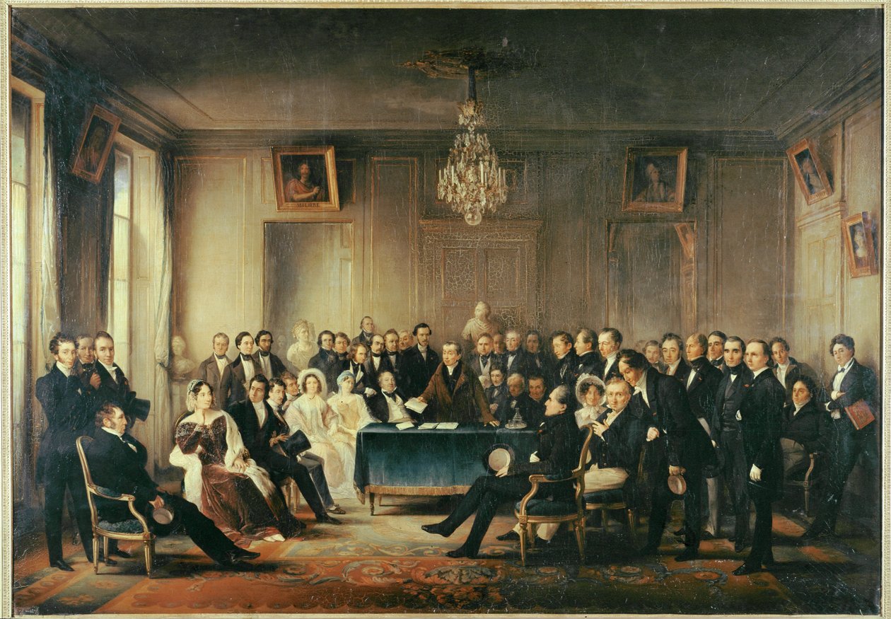 Francois-Guillaume J. St. Andrieux, digter ... (maleri på lærred) af François Joseph Heim