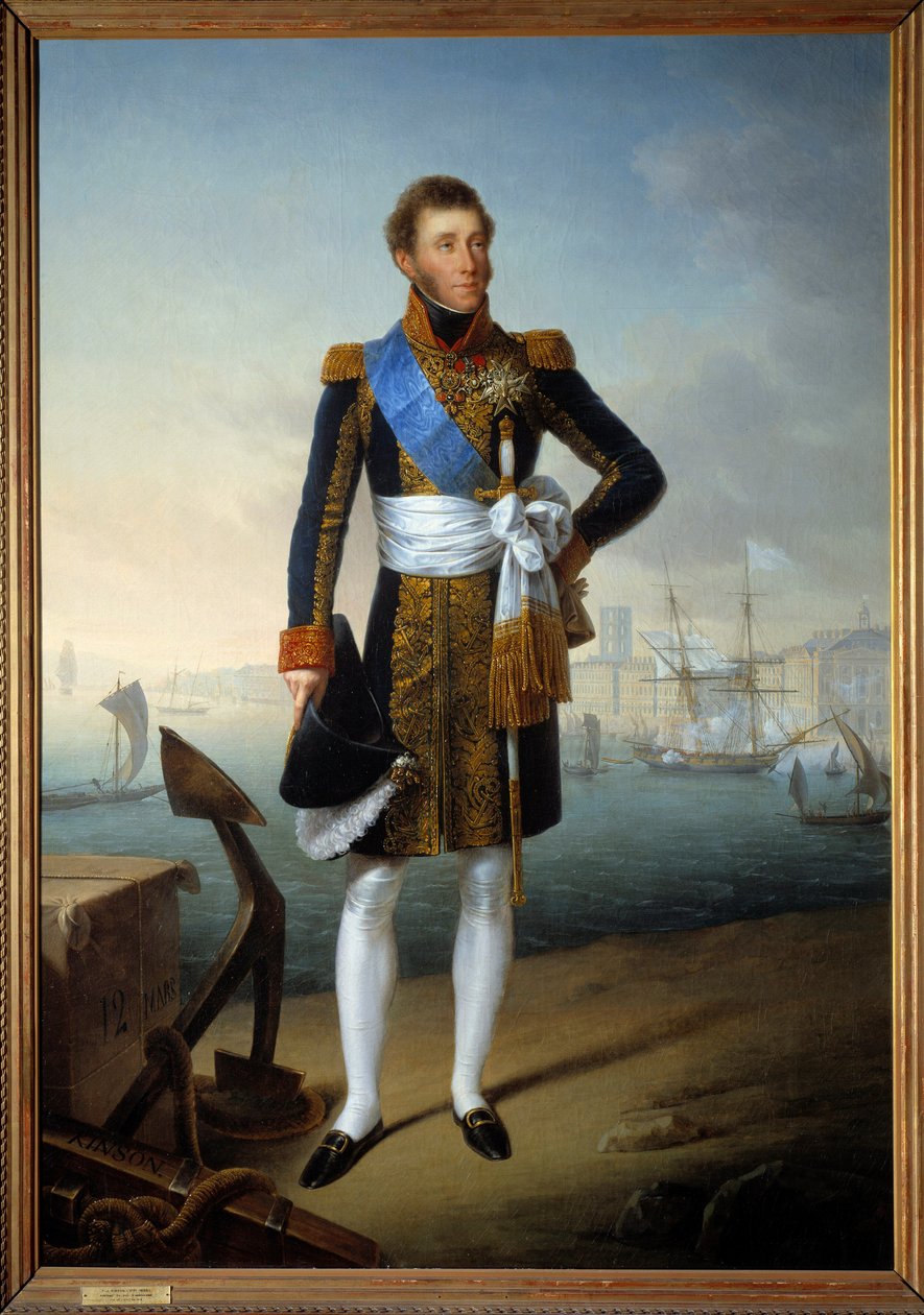 Portræt i fuld længde af Louis Antoine d
